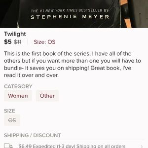 Twilight 1st book in series